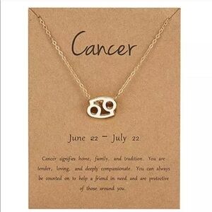 3/$30 ♋️ Cancer Zodiac Sign Necklace